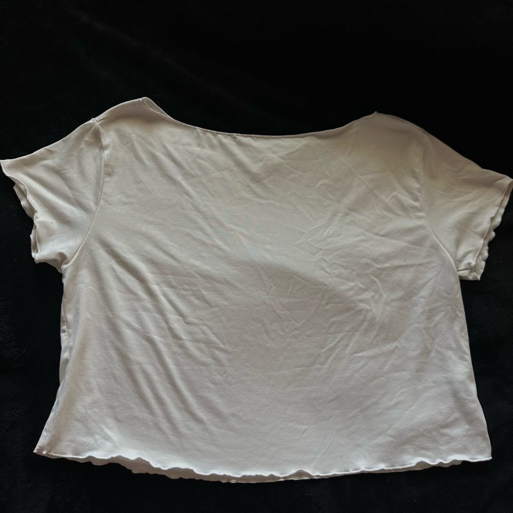 Colsie Women's Cream Short Sleeve Tee